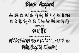 Black Asgard font