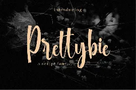 Prettybie Script font