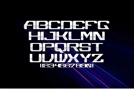 Airwars - Modern Futuristic Font