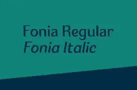 Fonia font