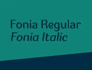 Fonia font