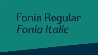 Fonia font