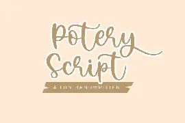 Potery Script font