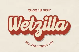 Wetzilla font