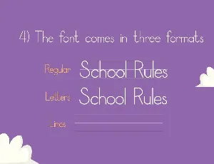 School Rules Font