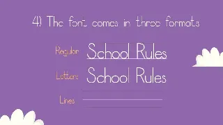 School Rules Font