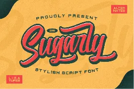 Sugarly Script font