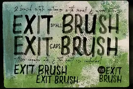 Exit Brush & SVG Font