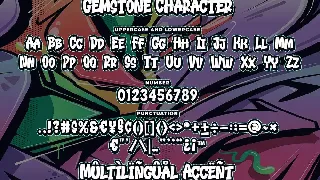 Gemstone Graffiti Font