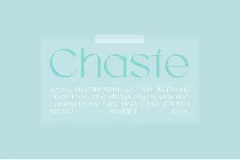 Chaste font