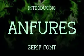 Anfures Logo font