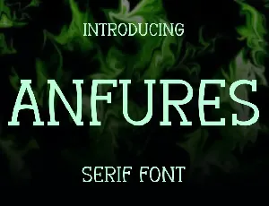 Anfures Logo font