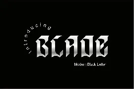 Blade font