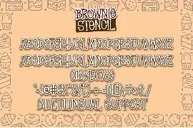 Brownie Stencil - Slab Serif Stencil Font