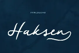 Haksen Script Font