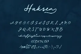 Haksen Script Font