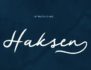 Haksen Script Font