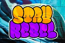 Bomber Throw Urban Graffiti Font