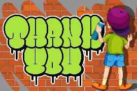 Bomber Throw Urban Graffiti Font