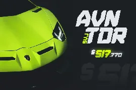 Speed Rush - Race Display Font