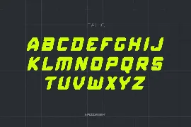 Speed Rush - Race Display Font