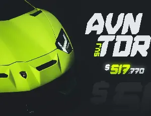 Speed Rush - Race Display Font