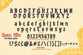 Guess Who - Fun Display Typeface font