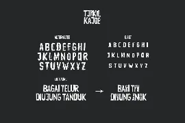 Tjoekil Kajoe - Vernacular Type font