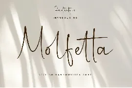 Molfetta Stylish Handwritten Font