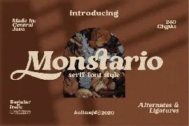 Monstario Serif font