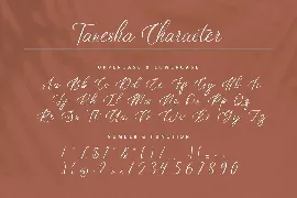 Tanesha Handwritten Script Font