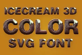 Ice Cream Color Font