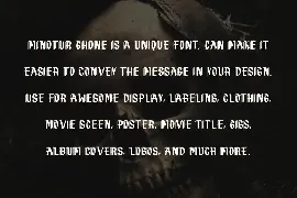 MINOTUR GHONE - Gothic Font