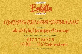 Babitta - Fun Brush Font