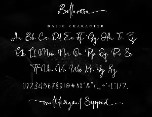 Bellarosa font