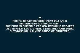 Girkon Spojisba Brush font