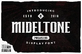 Mideltone Gothic font