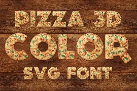 Pizza Color Font