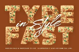 Pizza Color Font