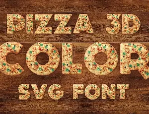 Pizza Color Font