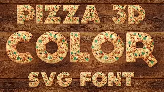 Pizza Color Font