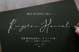 Ringston Haneul Signature font