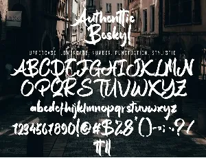 Authentic Besky font