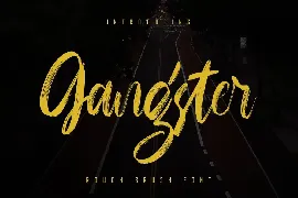 Gangster - Rough Brush Font