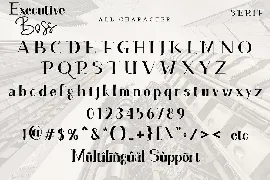 Executive Boss font