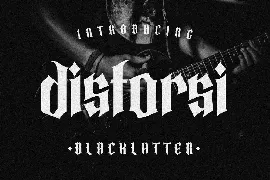 Distorsi Blackletters font