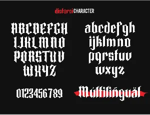 Distorsi Blackletters font