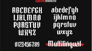 Distorsi Blackletters font