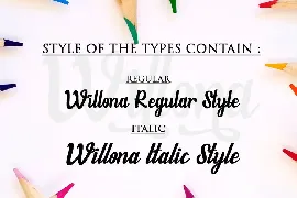 Willona font