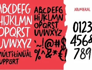 Berantakan Brush Typeface font